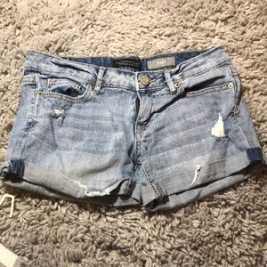 Aeropostale jean shorts light vintage look blue